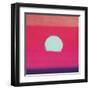 Sunset, c.1972 40/40 (fuchsia)-Andy Warhol-Framed Art Print