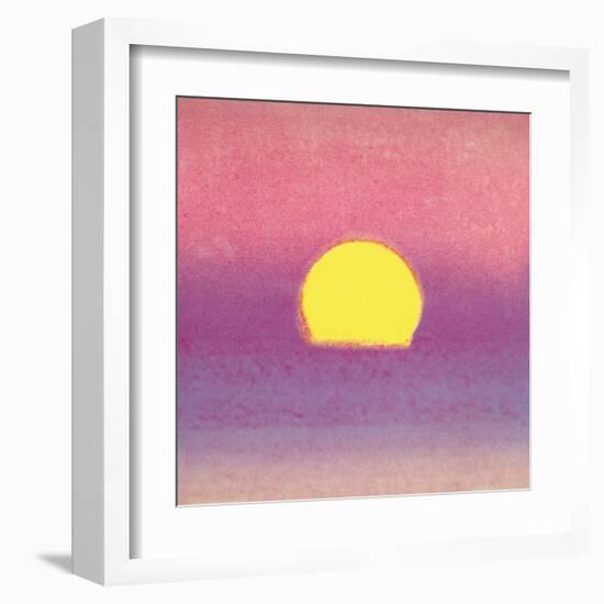 Sunset, c.1972 40/40 (lavender)-Andy Warhol-Framed Art Print