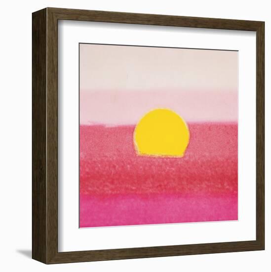 Sunset, c.1972 40/40 (pink)-Andy Warhol-Framed Art Print