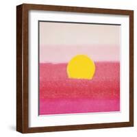 Sunset, c.1972 40/40 (pink)-Andy Warhol-Framed Art Print