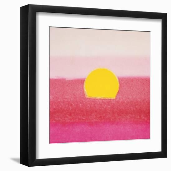 Sunset, c.1972 40/40 (pink)-Andy Warhol-Framed Art Print