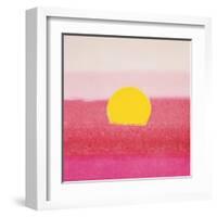 Sunset, c.1972 40/40 (pink)-Andy Warhol-Framed Art Print