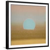 Sunset, c.1972 (gold, blue)-Andy Warhol-Framed Giclee Print