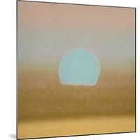 Sunset, c.1972 (gold, blue)-Andy Warhol-Mounted Giclee Print