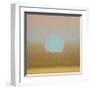 Sunset, c.1972 (gold, blue)-Andy Warhol-Framed Giclee Print