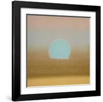 Sunset, c.1972 (gold, blue)-Andy Warhol-Framed Giclee Print