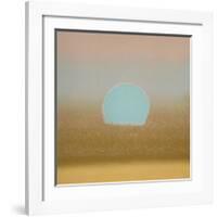 Sunset, c.1972 (gold, blue)-Andy Warhol-Framed Giclee Print