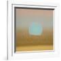 Sunset, c.1972 (gold, blue)-Andy Warhol-Framed Giclee Print