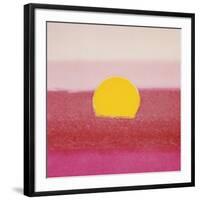 Sunset, c.1972 (hot pink, pink, yellow)-Andy Warhol-Framed Giclee Print