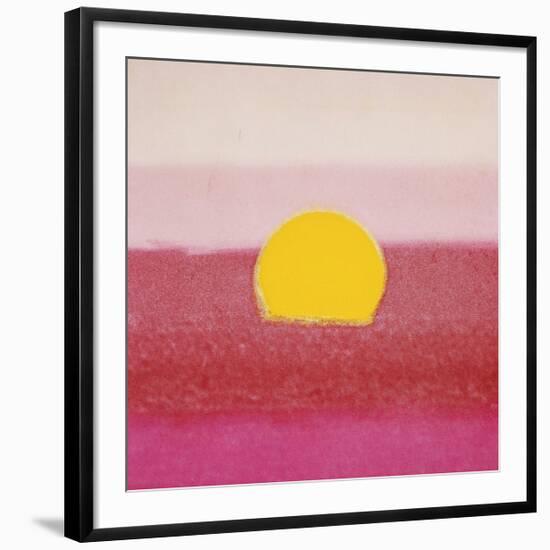 Sunset, c.1972 (hot pink, pink, yellow)-Andy Warhol-Framed Giclee Print