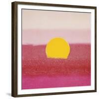 Sunset, c.1972 (hot pink, pink, yellow)-Andy Warhol-Framed Giclee Print