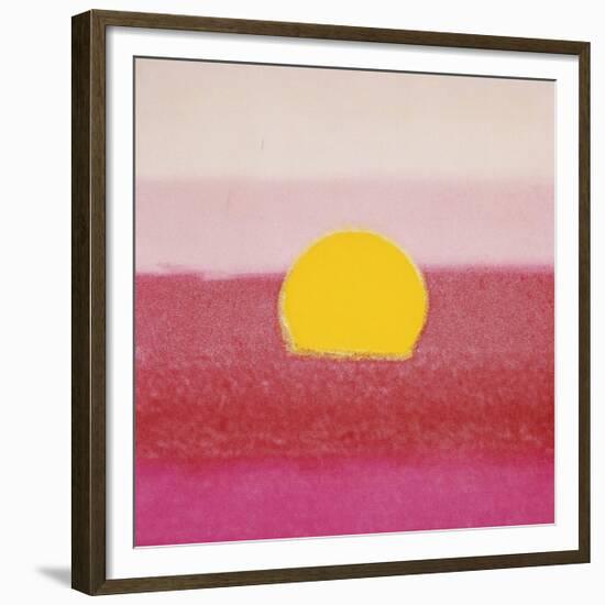 Sunset, c.1972 (hot pink, pink, yellow)-Andy Warhol-Framed Giclee Print