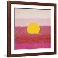 Sunset, c.1972 (hot pink, pink, yellow)-Andy Warhol-Framed Giclee Print