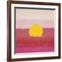 Sunset, c.1972 (hot pink, pink, yellow)-Andy Warhol-Framed Giclee Print