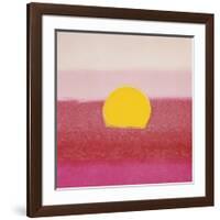 Sunset, c.1972 (hot pink, pink, yellow)-Andy Warhol-Framed Giclee Print