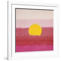 Sunset, c.1972 (hot pink, pink, yellow)-Andy Warhol-Framed Giclee Print