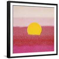 Sunset, c.1972 (hot pink, pink, yellow)-Andy Warhol-Framed Giclee Print