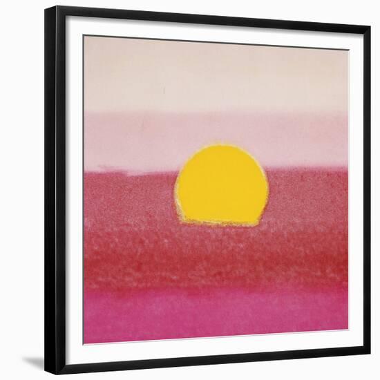 Sunset, c.1972 (hot pink, pink, yellow)-Andy Warhol-Framed Giclee Print