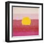 Sunset, c.1972 (hot pink, pink, yellow)-Andy Warhol-Framed Giclee Print