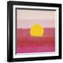 Sunset, c.1972 (hot pink, pink, yellow)-Andy Warhol-Framed Giclee Print