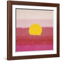 Sunset, c.1972 (hot pink, pink, yellow)-Andy Warhol-Framed Giclee Print