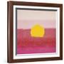 Sunset, c.1972 (hot pink, pink, yellow)-Andy Warhol-Framed Giclee Print