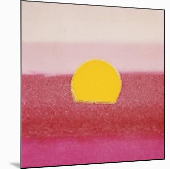 Sunset, c.1972 (hot pink, pink, yellow)-Andy Warhol-Mounted Giclee Print