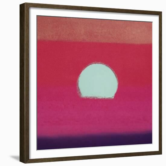 Sunset, c.1972 (hot pink, purple, red, blue)-Andy Warhol-Framed Giclee Print