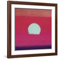 Sunset, c.1972 (hot pink, purple, red, blue)-Andy Warhol-Framed Giclee Print