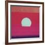 Sunset, c.1972 (hot pink, purple, red, blue)-Andy Warhol-Framed Giclee Print