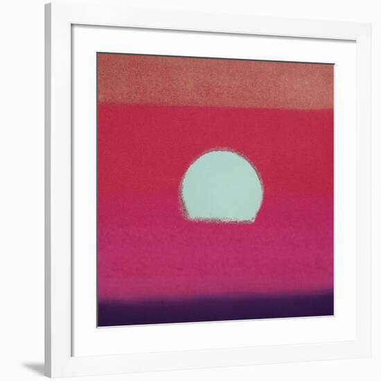 Sunset, c.1972 (hot pink, purple, red, blue)-Andy Warhol-Framed Giclee Print