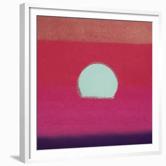 Sunset, c.1972 (hot pink, purple, red, blue)-Andy Warhol-Framed Giclee Print