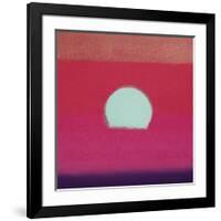 Sunset, c.1972 (hot pink, purple, red, blue)-Andy Warhol-Framed Giclee Print