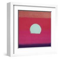 Sunset, c.1972 (hot pink, purple, red, blue)-Andy Warhol-Framed Giclee Print