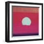 Sunset, c.1972 (hot pink, purple, red, blue)-Andy Warhol-Framed Giclee Print