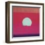 Sunset, c.1972 (hot pink, purple, red, blue)-Andy Warhol-Framed Giclee Print