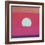 Sunset, c.1972 (hot pink, purple, red, blue)-Andy Warhol-Framed Giclee Print