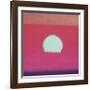 Sunset, c.1972 (hot pink, purple, red, blue)-Andy Warhol-Framed Giclee Print