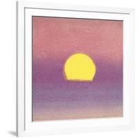 Sunset, c.1972 (pink, purple, yellow)-Andy Warhol-Framed Giclee Print