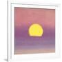 Sunset, c.1972 (pink, purple, yellow)-Andy Warhol-Framed Giclee Print