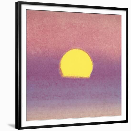 Sunset, c.1972 (pink, purple, yellow)-Andy Warhol-Framed Giclee Print