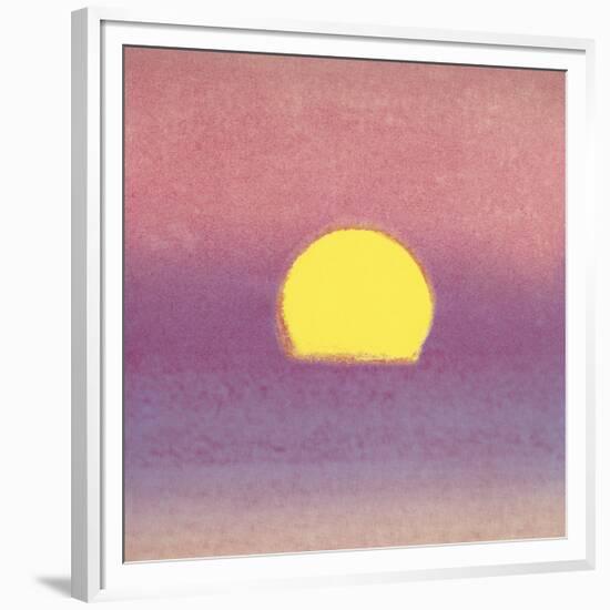 Sunset, c.1972 (pink, purple, yellow)-Andy Warhol-Framed Giclee Print