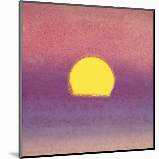 Sunset, c.1972 (pink, purple, yellow)-Andy Warhol-Mounted Giclee Print