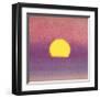 Sunset, c.1972 (pink, purple, yellow)-Andy Warhol-Framed Giclee Print