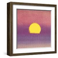 Sunset, c.1972 (pink, purple, yellow)-Andy Warhol-Framed Giclee Print