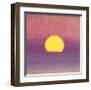 Sunset, c.1972 (pink, purple, yellow)-Andy Warhol-Framed Giclee Print