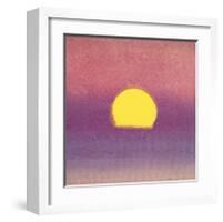 Sunset, c.1972 (pink, purple, yellow)-Andy Warhol-Framed Giclee Print