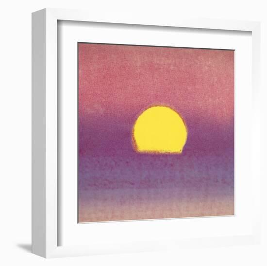 Sunset, c.1972 (pink, purple, yellow)-Andy Warhol-Framed Giclee Print