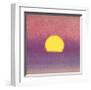 Sunset, c.1972 (pink, purple, yellow)-Andy Warhol-Framed Giclee Print