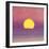 Sunset, c.1972 (pink, purple, yellow)-Andy Warhol-Framed Giclee Print